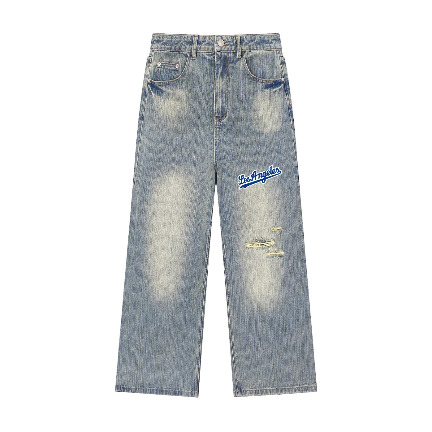 SECTOR 88 “Los Angeles” | Mens Vintage Wash Distressed Jeans