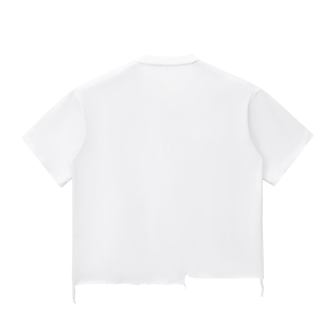 “ROME” Washed Raw-Hem Tee