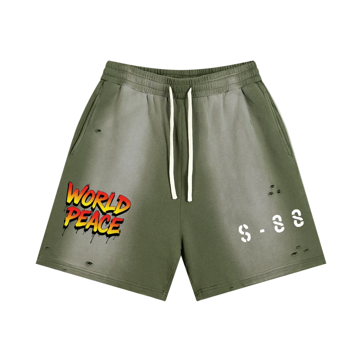 “S-88” Distressed Shorts
